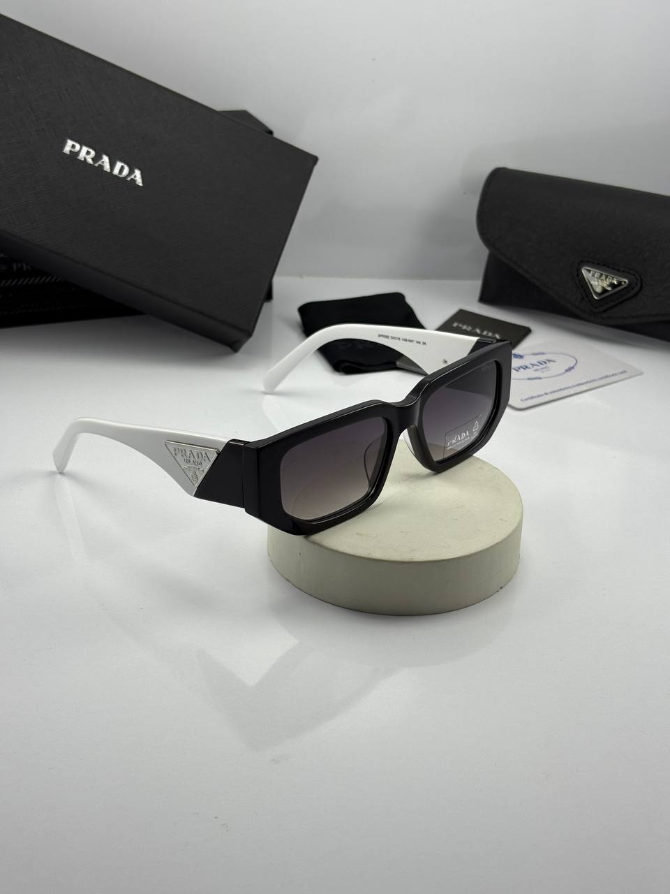 IMG_1023 prada-spr09z مشکی سفید هایلایت - Image 1