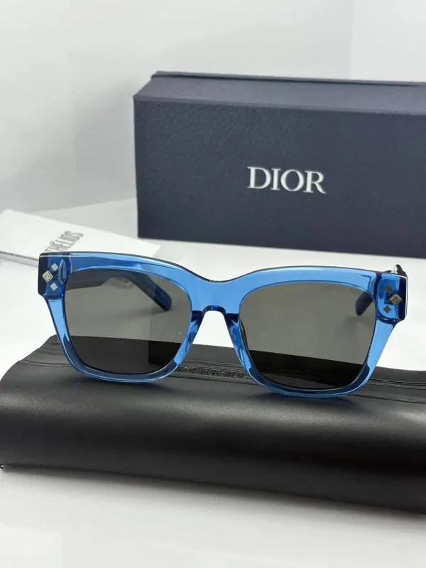 عینک dior s21 آبی شفاف - Image 4