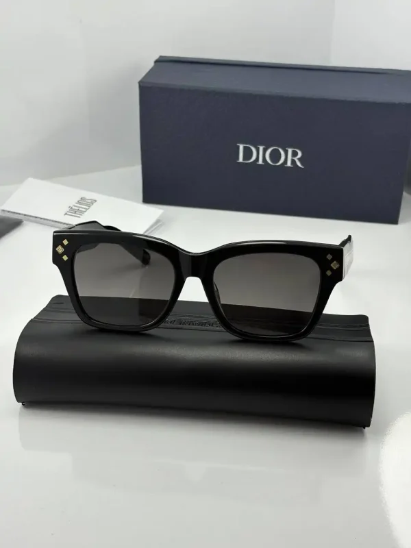عینک dior s21 تمام مشکی - Image 4