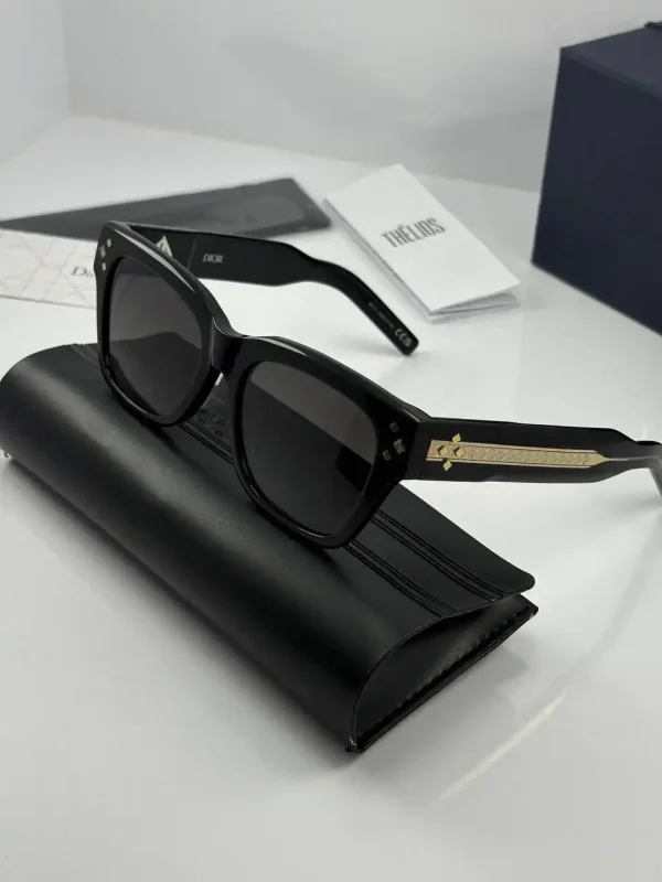 عینک dior s21 تمام مشکی - Image 3