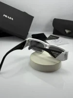 عینک prada-spr09z سفید مشکی دودی - Image 3