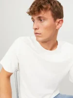 تیشرت سفید ساده jack&jones - Image 3