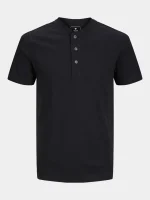 تیشرت مشکی 3دکمه jack&jones - Image 7