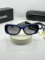 عینک chanel-5488 آبی شفاف - Image 5