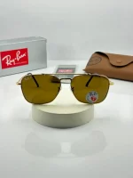 عینک rb-3636pفریم طلایی عدسی قهوه ای - Image 3
