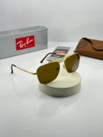 عینک rb-3636pفریم طلایی عدسی قهوه ای