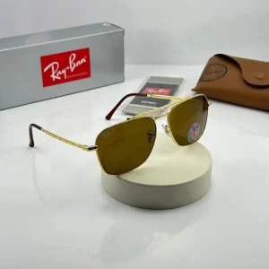 عینک rb-3636pفریم طلایی عدسی قهوه ای