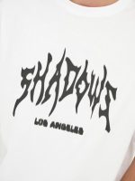 تیشرت سفید لوگو مشکی - Image 5
