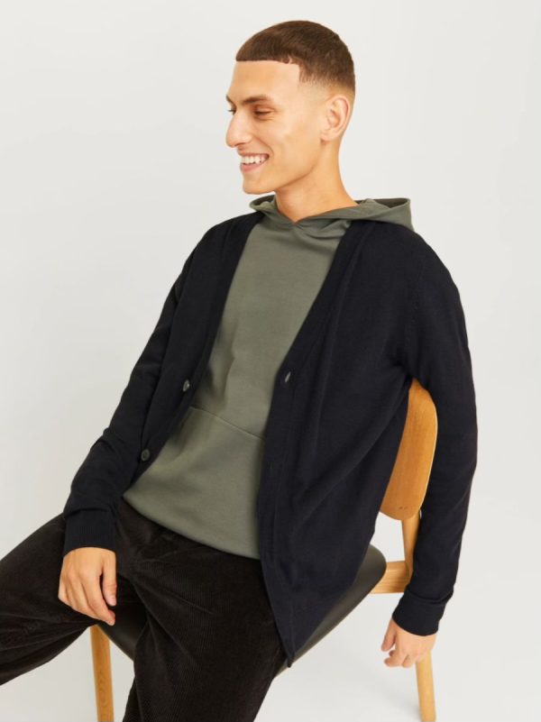 ژاکت ریز بافت مشکیJACK&JONES - Image 3