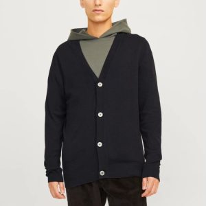 ژاکت ریز بافت مشکیJACK&JONES