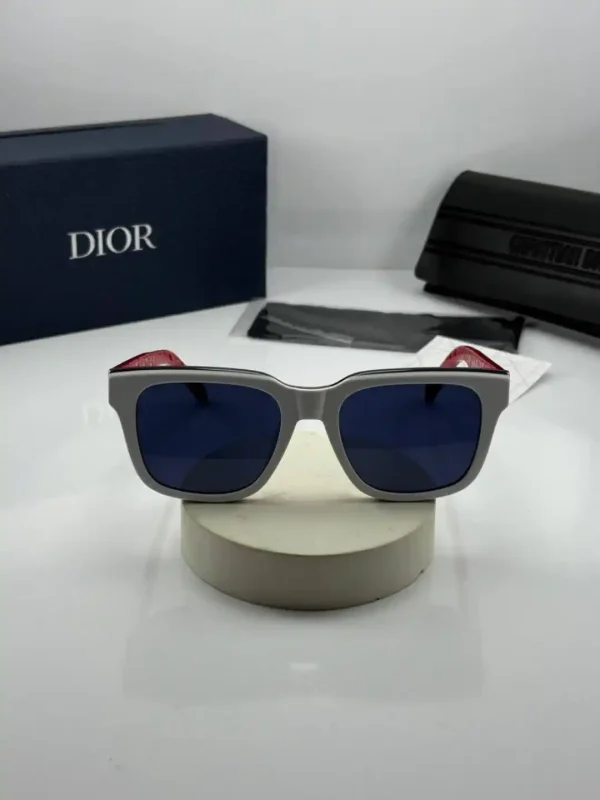عینک dior b23 s11 سه رنگ سفید عدسی آبی - Image 2