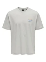 تیشرت طوسی only&sons - Image 3