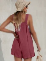 رامپر لینن زرشکی cupshe - Image 3