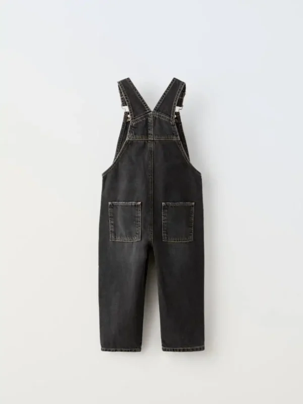 بیلر جین بچگانه مشکی مات ZARA - Image 2