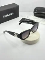عینک chanel-5493 مشکی براق عدسی هایلایت