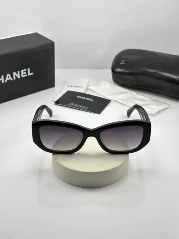 عینک chanel-5493 مشکی براق عدسی هایلایت - Image 2