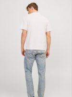 تیشرت سفید لوگو آبی jack&jones - Image 5