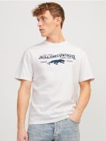 تیشرت سفید لوگو آبی jack&jones - Image 2
