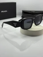 عینک prada spr17w-f تمام مشکی - Image 2