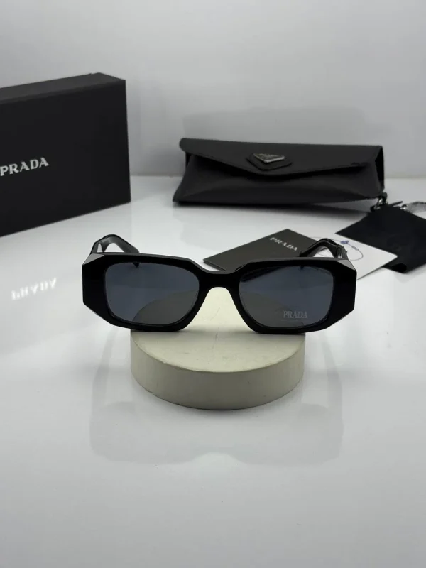 عینک prada spr17w-f تمام مشکی - Image 3