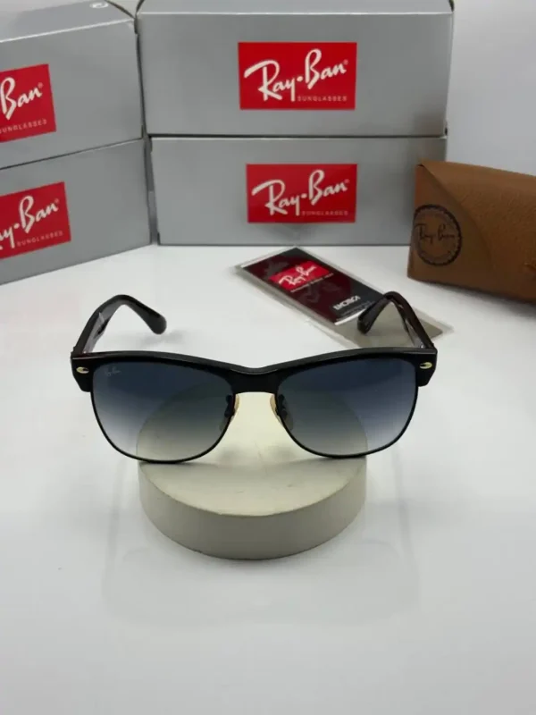 عینک rb-4175 مشکی عدسی هایلایت آبی - Image 2