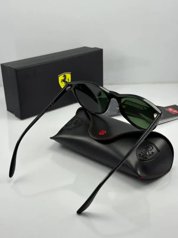 عینک rb-2202m مشکی براق شیشه سبز - Image 4