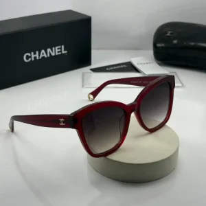 عینک chanel 5487 قرمز شفاف