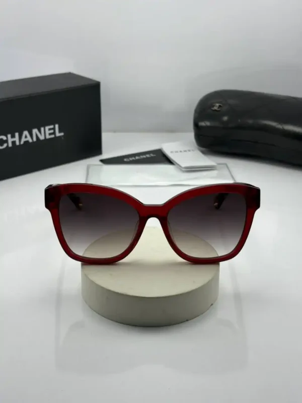 عینک chanel 5487 قرمز شفاف - Image 2