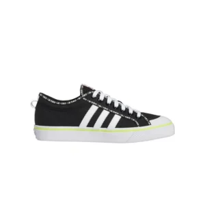 کتونی آدیداس مدل  adidas Originals Men's Nizza Sneaker, Core Black/White/Vivid Red