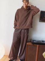 هودی باکسی قهوه ای standard cloth - Image 3