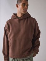 هودی باکسی قهوه ای standard cloth