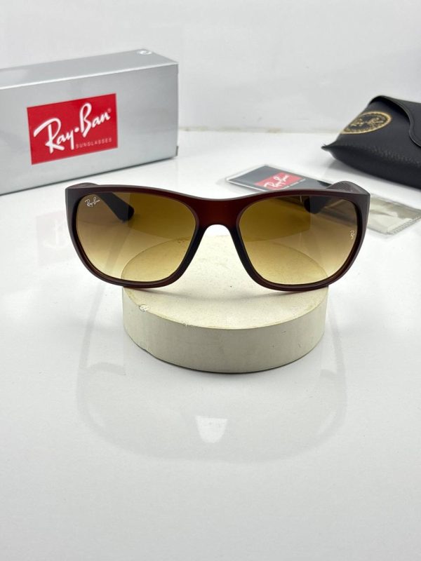 عینک ریبن rb-4307 قهوه ای مات شفاف - Image 3