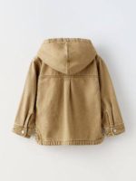 کت جین بچگانه کلاه دار zara - Image 3