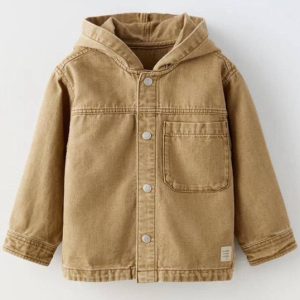 کت جین بچگانه کلاه دار zara