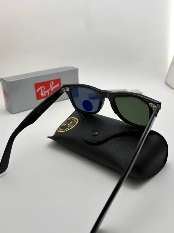 عینک rb-2140p 50 مشکی براق عدسی سبز - Image 3