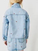 کت جین گلدوزی بچگانه zara - Image 4