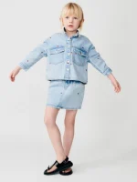 کت جین گلدوزی بچگانه zara - Image 3