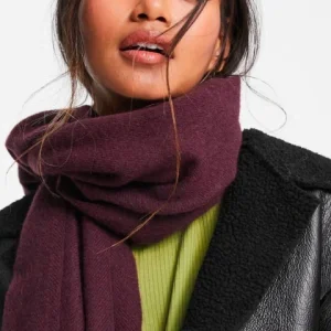 شال سوپر سافت بادمجانی asos