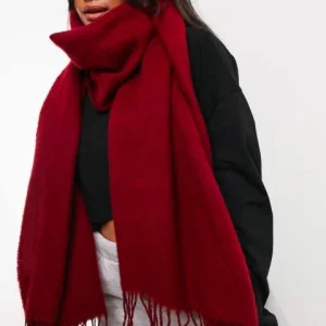 شال سوپر سافت زرشکی asos