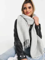 شال سوپر سافت طوسی asos - Image 4