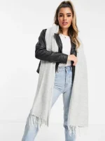 شال سوپر سافت طوسی asos - Image 3