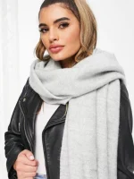 شال سوپر سافت طوسی asos - Image 2