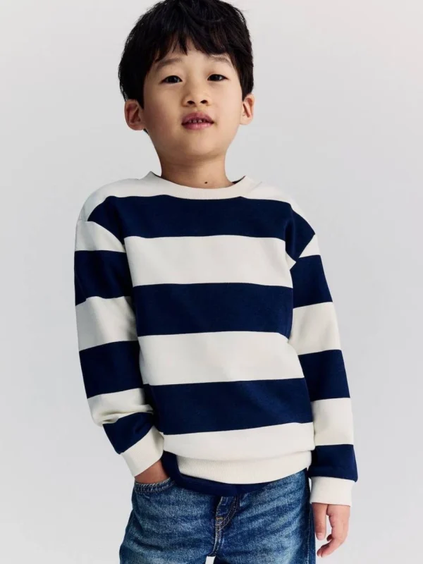 دورس بچگانه راه راه سرمه ای H&M - Image 3