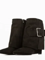 بوت زنانه مشکی asos - Image 3
