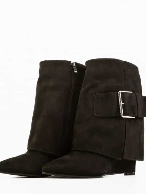 بوت زنانه مشکی asos - Image 3