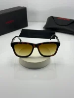 عینک carreraفریم هاوانا دسته مشکی عدسی هایلایت - Image 2
