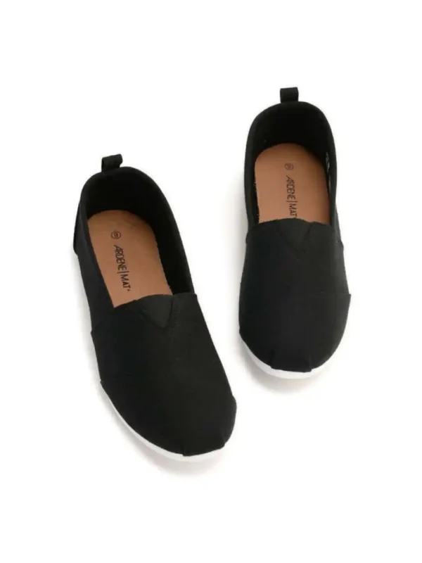 کالج Ardene Crossed Vamp Canvas Slip-On Sneakers - Image 2
