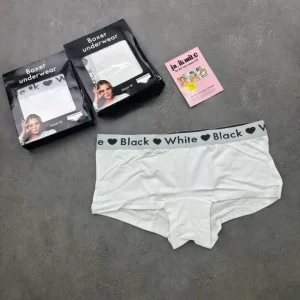 شورت سفید مدل boxer