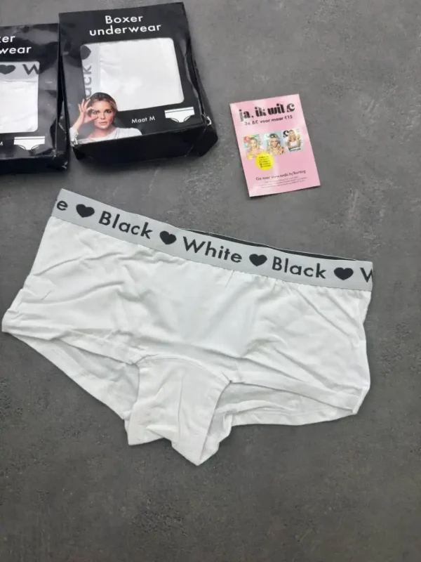 شورت سفید مدل boxer - Image 2