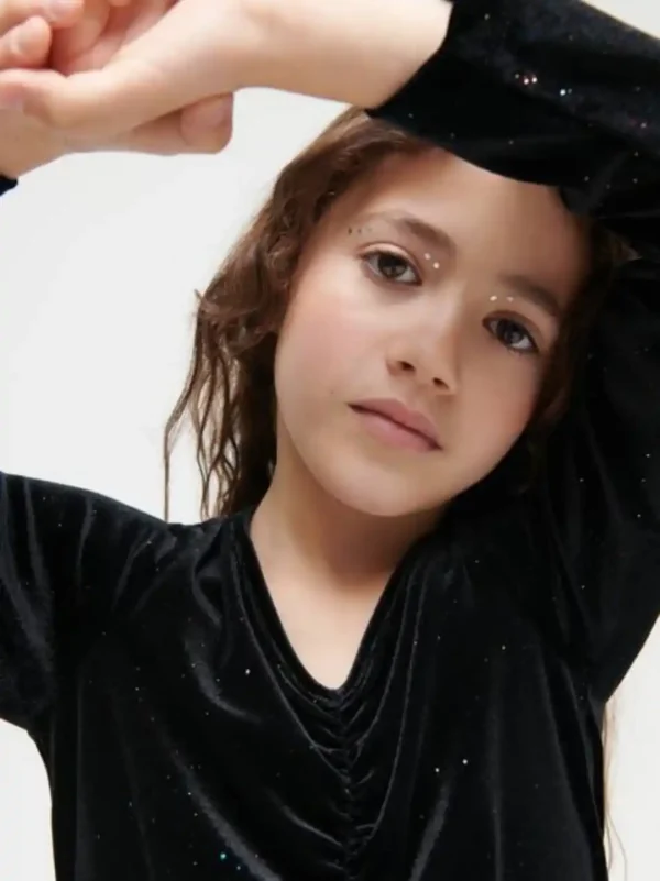 سارافون بچگانه مخمل  اکلیلی sinsay - Image 4